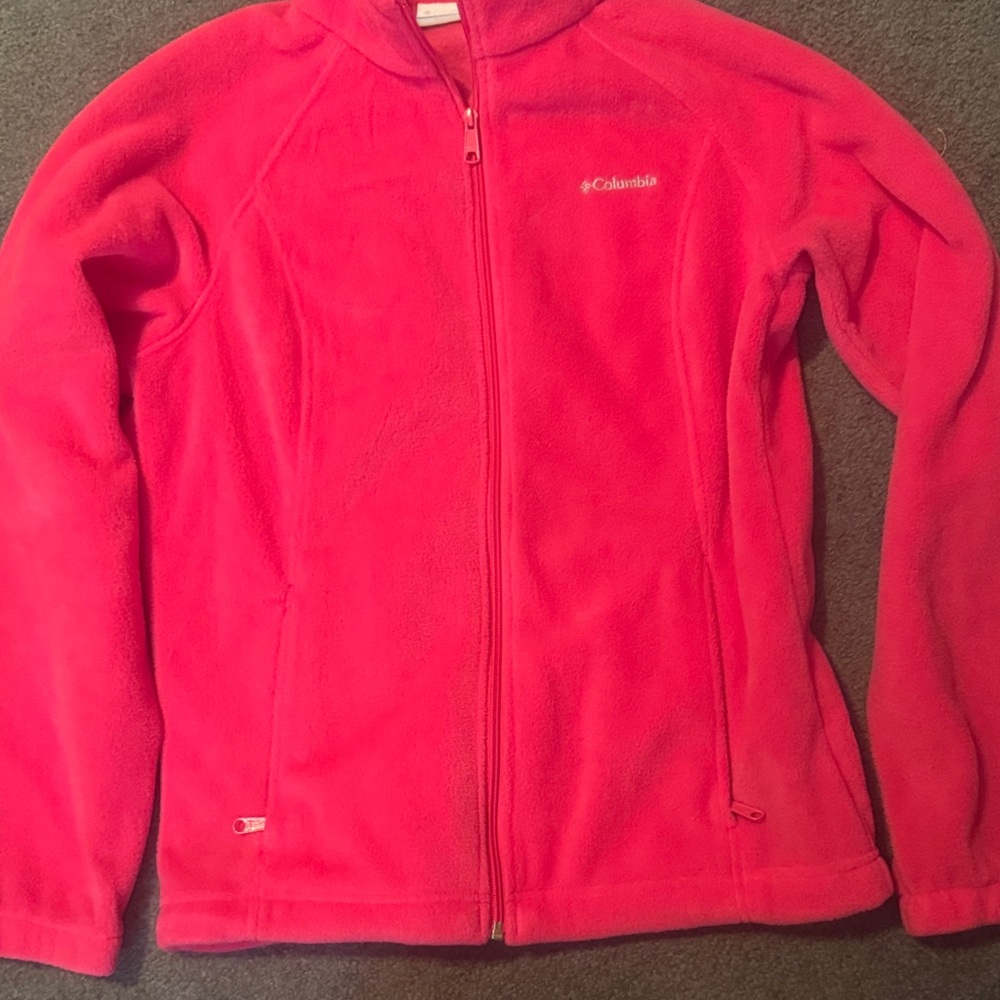 Columbia Bright Pink Fleece Jacket